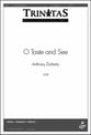 O Taste and See SATB choral sheet music cover